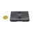 Rubber-coated magnet with two internal threads, rectangular 70 x 50 x 13 mm, 29 kg adhesive force null | 2x M5x4,9 mm | 29 kg