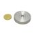 SmCo pot magnets with cylinder bore, stainless steel case 40 mm