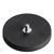 Rubber-coated magnets with thread black  | 43 mm | M4x6 mm 