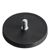 Rubber-coated magnets with thread black  | 66 mm | M8x15 mm 