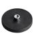Rubber-coated magnets with socket screw black  | 43 mm | M4 