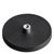 Rubber-coated magnets with socket screw black  | 66 mm | M5 