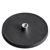 Rubber-coated magnets with socket screw black  | 88 mm | M8 