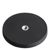 Rubber-coated magnets with internal thread black  | 66 mm