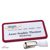 Name badges with hanger clip Office Hanger clip | claret violet | 75 x 37 mm