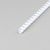Plastic binder spines A4, round 14 mm | white 