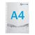 Brochure pockets A4, half-sided signal edge, PP-foil null