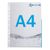 Brochure pockets A4, half-sided signal edge, PP-foil null