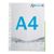 brochure pockets A4, half-sided signal edge, PP-foil null