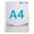 Brochure pockets A4, half-sided signal edge, PP-foil null