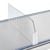 Rozdělovač do zásuvek „Flexible“ se středovým dorazem, transparentní 120 mm