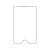 Adhesive label pockets, short edge open 46 x 75 mm