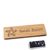 Dřevěná jmenovka, timberline® „complete-engraved“ 76,3 x 25,5 mm  | Magnet smag®, extra silný 