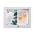 Notice board, indoor and outdoor, weatherproof, silver 2x A4