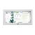Notice board, indoor and outdoor, weatherproof, silver 3x A4