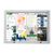 Notice board, indoor and outdoor, weatherproof, silver 8x A4
