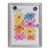 Notice board, indoor, lockable, silver 1x A4