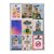 Notice board, indoor, lockable, silver 9x A4