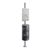 Dog waste station with bag dispenser, outdoor, grey bin, dispenser light grey