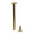 Binding screws with hammertop, brass-plated 45 mm
