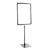 Poster frame with base and mount (set) A3 black  | Base: black  | Aluminium rod adjustable from 350 to 550 mm 