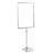 Poster frame with base and mount (set) A3 grey  | Base: grey  | Aluminium rod adjustable from 350 to 550 mm 