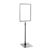 Poster frame with base and mount (set) A4 grey  | Base: black  | Aluminium rod adjustable from 350 to 550 mm 