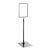 Poster frame with base and mount (set) A5 grey  | Base: black  | Aluminium rod adjustable from 350 to 550 mm 