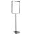 Poster frame with base and mount (set) A3 black  | Base: black  | Aluminium rod adjustable from 600 to 900 mm 
