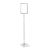 Poster frame with base and mount (set) A5 grey  | Base: grey  | Aluminium rod adjustable from 600 to 900 mm 