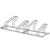 Bicycle rack floor, metal 4 bicycles