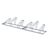 Bicycle rack floor, metal 6 bicycles