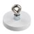 Pogumované magnety s očkem 31 mm | bílá 