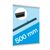 Poster hanging rail sets, rigid-pvc with clamping 500 mm | transparent 