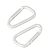 Carabiner hooks, Aluminium null | 75 mm