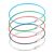 Wire keyrings with screw connector, colored coating multicoloured | 220 mm