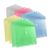 Document folders A4, filing strip, assorted colours 10 pieces blue|green|yellow|transparent|light pink 