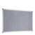 Felt pin board with aluminium frame, 60 x 90 cm grey 
