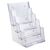 Wall-mounted/free-standing leaflet holder, polystyrene, transparent PTXC 4 x A5
