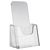 Leaflet holder, polystyrene, transparent PTXF 1 x 1/3 A4