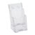 Wall-mounted/free-standing leaflet holder, polystyrene, transparent PTXC 2 x 1/3 A4
