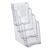 Wall-mounted/free-standing leaflet holder, polystyrene, transparent PTXC 4 x 1/3 A4