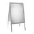 Pavement sign A1 Outdoor SOLID-STOP 32 mm | round  | silver 