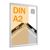 Snap frame, aluminium, A2, self-adhesive silver  | Mitred 