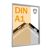Fire protection snap frame A1 with PET cover sheet  | silver 