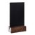 Tabletop chalkboard black, dark brown | A6 - 105 x 148 mm