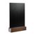 Tabletop chalkboard black, dark brown | A5 - 148 x 210 mm