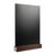 Tabletop chalkboard black, dark brown | A4 - 210 x 297 mm