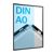 Snap frame, aluminium, A0 black  | Mitred  | 25 mm