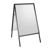 Pavement sign A1 Outdoor SOLID-STOP 25 mm | Mitred  | black 